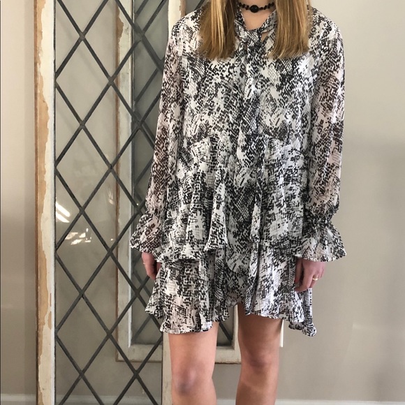 Mud Pie Snake print S flowy dress - Picture 3 of 3